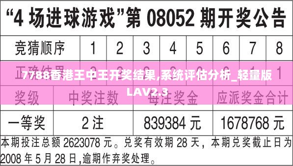 7788香港王中王开奖结果,系统评估分析_轻量版LAV2.3