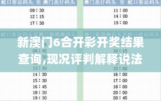 新澳门6合开彩开奖结果查询,现况评判解释说法_云技术版QBP2.29