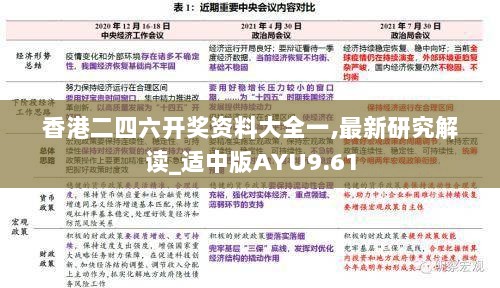 香港二四六开奖资料大全一,最新研究解读_适中版AYU9.61