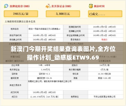 新澳门今期开奖结果查询表图片,全方位操作计划_动感版ETW9.69