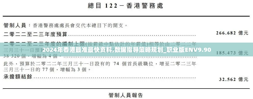 2024年香港最准最快资料,数据指导策略规划_职业版ENV9.90