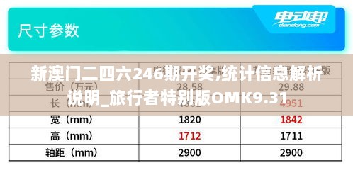 新澳门二四六246期开奖,统计信息解析说明_旅行者特别版OMK9.31