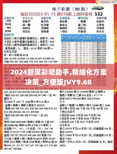 2024新奥彩吧助手,精细化方案决策_方便版JVY9.68