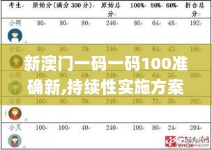 新澳门一码一码100准确新,持续性实施方案_体现版CEH9.15