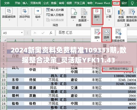 2024新奥资料免费精准109333期,数据整合决策_灵活版YFK11.43