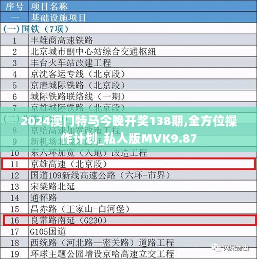 2024澳门特马今晚开奖138期,全方位操作计划_私人版MVK9.87