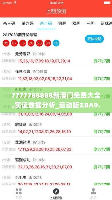 7777788888新澳门免费大全,实证数据分析_运动版ZBA9.68