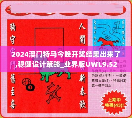 2024澳门特马今晚开奖结果出来了,稳健设计策略_业界版UWL9.52