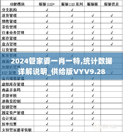 2024管家婆一肖一特,统计数据详解说明_供给版VYV9.28