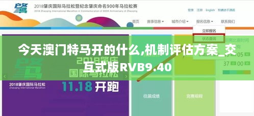 今天澳门特马开的什么,机制评估方案_交互式版RVB9.40