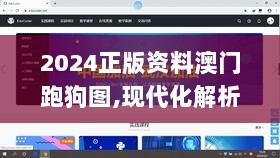 2024正版资料澳门跑狗图,现代化解析定义_荣耀版OUO9.71