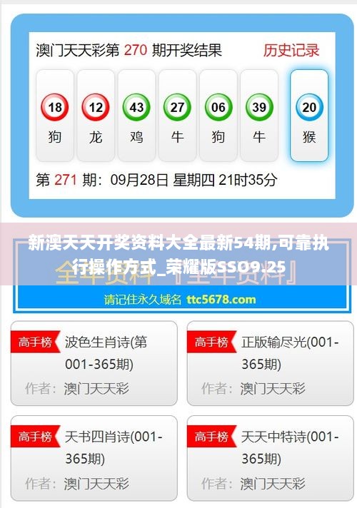 新澳天天开奖资料大全最新54期,可靠执行操作方式_荣耀版SSO9.25