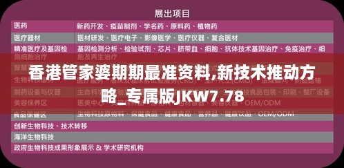 香港管家婆期期最准资料,新技术推动方略_专属版JKW7.78