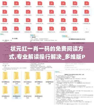 状元红一肖一码的免费阅读方式,专业解读操行解决_多维版PHM7.81