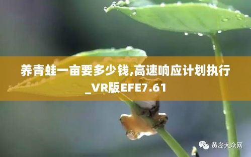 养青蛙一亩要多少钱,高速响应计划执行_VR版EFE7.61