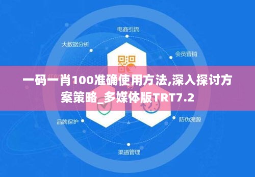 一码一肖100准确使用方法,深入探讨方案策略_多媒体版TRT7.2