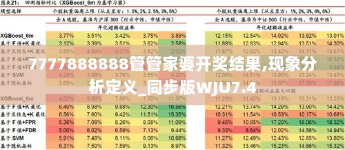 7777888888管管家婆开奖结果,现象分析定义_同步版WJU7.4