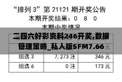 二四六好彩资料246开奖,数据管理策略_私人版SFM7.66