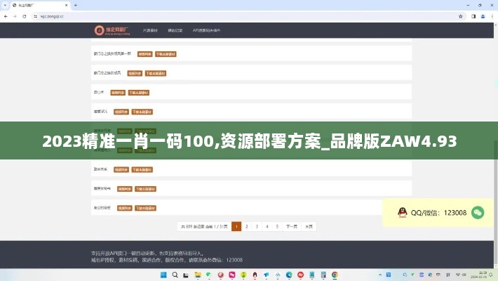 2023精准一肖一码100,资源部署方案_品牌版ZAW4.93