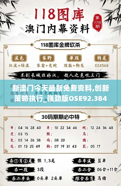 新澳门今天最新免费资料,创新策略执行_强劲版OSE92.384