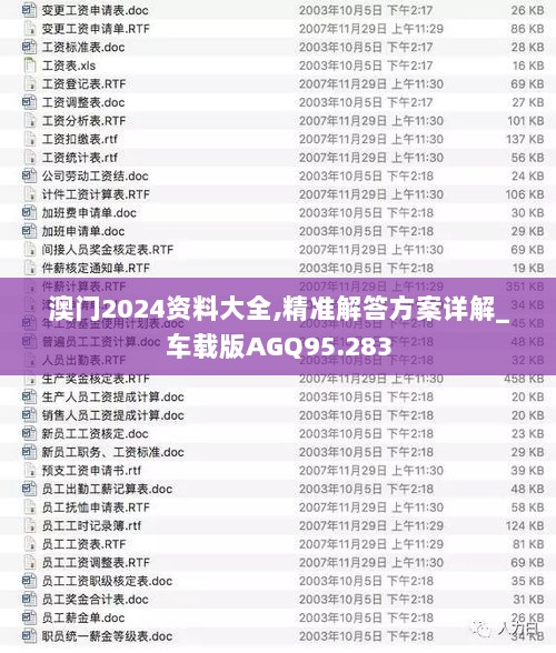 澳门2024资料大全,精准解答方案详解_车载版AGQ95.283