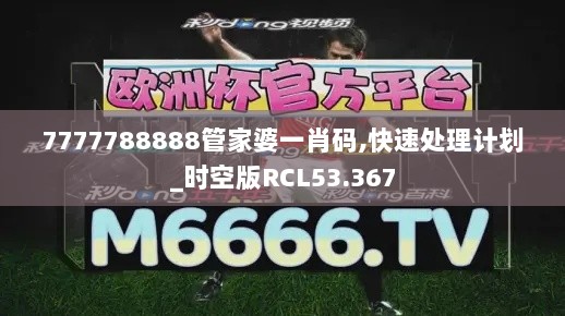 7777788888管家婆一肖码,快速处理计划_时空版RCL53.367