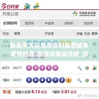 新奥天天彩免费资料最新版本更新内容,新技术推动方略_设计师版CUO15.350