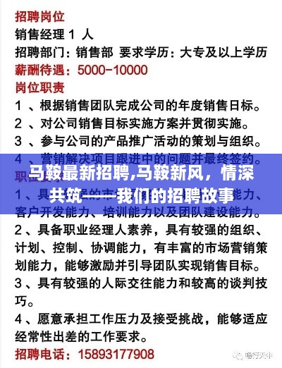 马鞍新风招聘启事，情深共筑，携手前行——我们的招聘故事