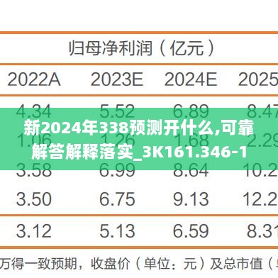 新2024年338预测开什么,可靠解答解释落实_3K161.346-1