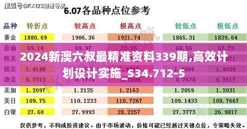 2024新澳六叔最精准资料339期,高效计划设计实施_S34.712-5