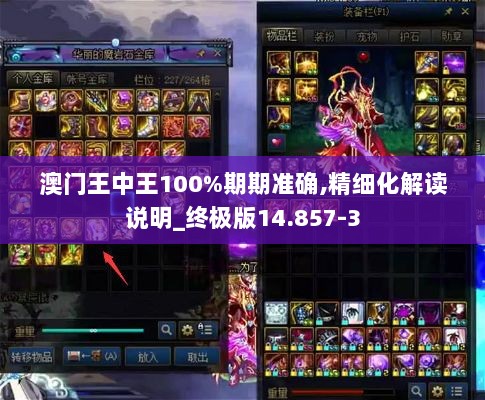 澳门王中王100%期期准确,精细化解读说明_终极版14.857-3