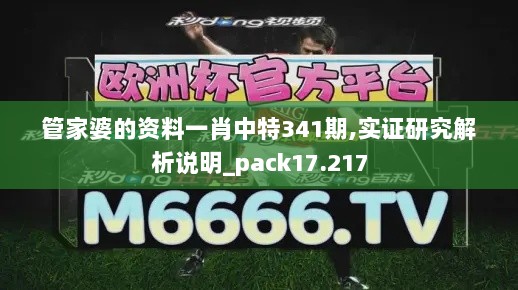 管家婆的资料一肖中特341期,实证研究解析说明_pack17.217