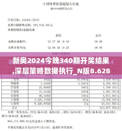 新奥2024今晚340期开奖结果,深层策略数据执行_N版8.628