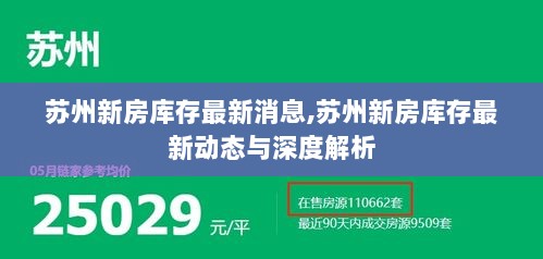 苏州新房库存最新动态与深度解析