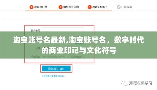 淘宝账号名，数字时代的商业印记与文化符号的最新趋势
