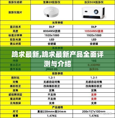 最新产品全面评测与介绍，跪求最新产品解析！