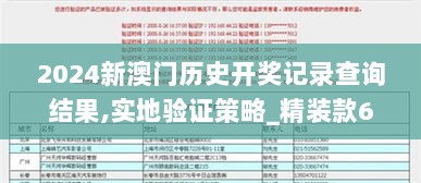 2024新澳门历史开奖记录查询结果,实地验证策略_精装款6.674