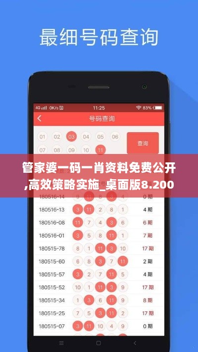 管家婆一码一肖资料免费公开,高效策略实施_桌面版8.200