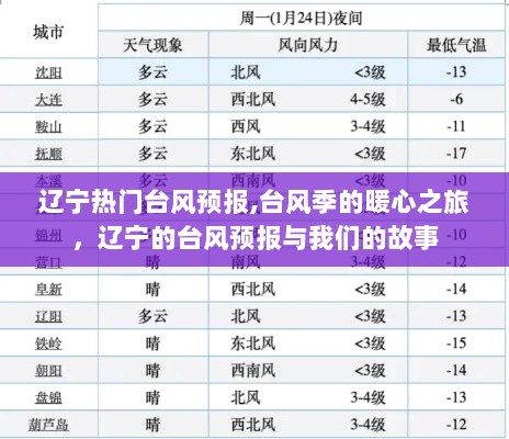 辽宁台风季的暖心之旅，台风预报与我们的故事