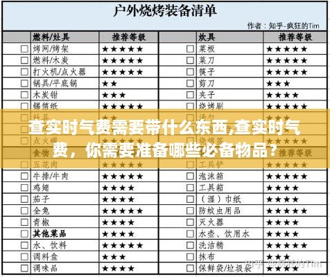 查实时气费所需准备物品及流程攻略