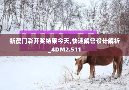 新澳门彩开奖结果今天,快速解答设计解析_4DM2.511