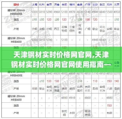 天津钢材实时价格网官网使用指南，从入门到精通