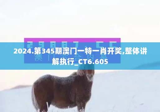 2024.第345期澳门一特一肖开奖,整体讲解执行_CT6.605