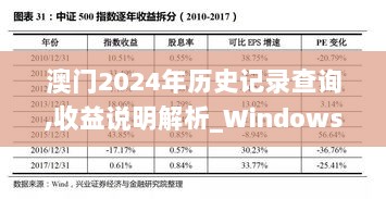 澳门2024年历史记录查询,收益说明解析_Windows7.348