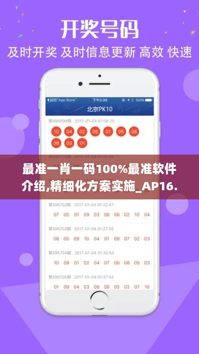 最准一肖一码100%最准软件介绍,精细化方案实施_AP16.759