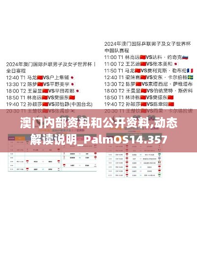 澳门内部资料和公开资料,动态解读说明_PalmOS14.357