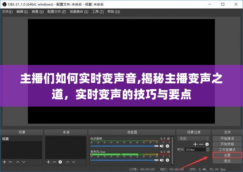 揭秘主播变声秘诀，实时变声技巧与要点解析