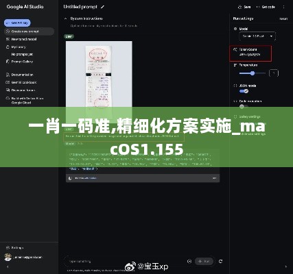 一肖一码准,精细化方案实施_macOS1.155