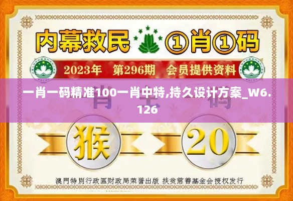 一肖一码精准100一肖中特,持久设计方案_W6.126