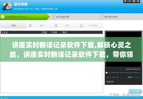 讲座实时翻译记录软件下载，解锁心灵之旅，领略自然之美的神奇工具